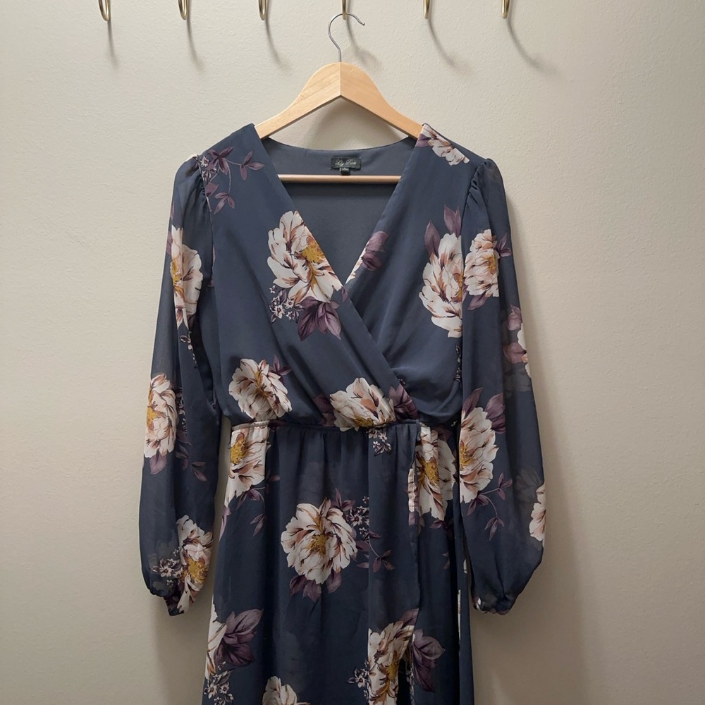 Floral Dress in Blue by Lilly Rose